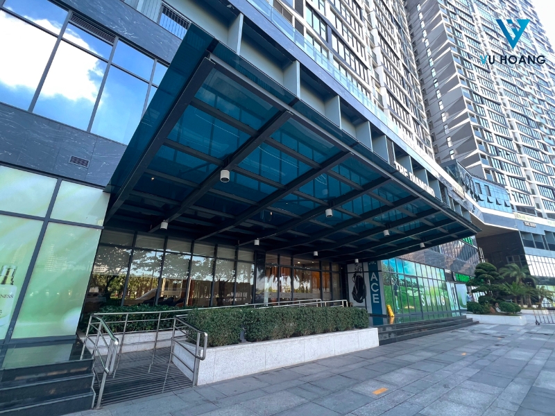 Thi công tiền sảnh nhựa Poly